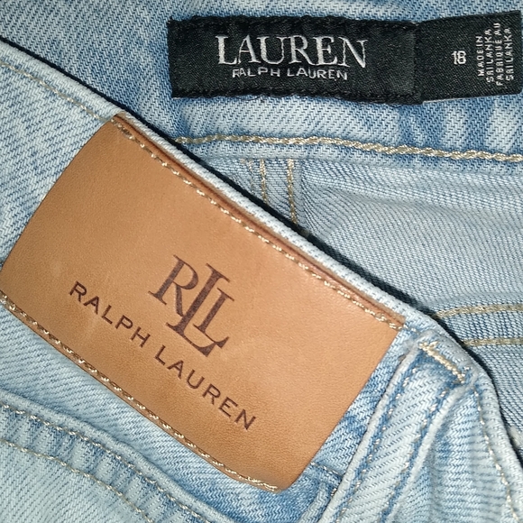 RALPH LAUREN L-RL BLUE JEANS WOMEN'S SIZE 18 - Picture 4 of 5